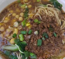 Spicy Broad Noodles with Pea Paste