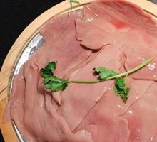 Sliced Pork Kidney with Big Knife
