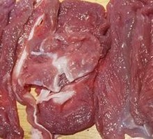 Freshly Sliced Raw Lamb