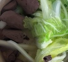 Chinese Cabbage and Chicken Blood Soup