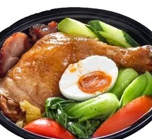 鸡腿套饭