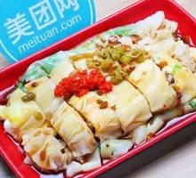 Egg and Corn Rice Noodle Roll