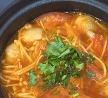 Tomato Meatball Hot Pot