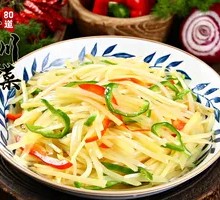 Green Pepper and Potato Shreds