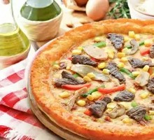 Black Pepper Steak Pizza