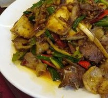 Pork Rib and Spicy Sliced Pork Stir-fry