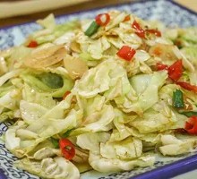 Fried Pork Crumbs with Bok Choy
