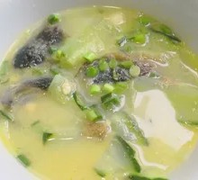 Cucumber and Century Egg Soup