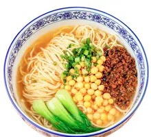 Spicy Broad Noodles with Pea Paste