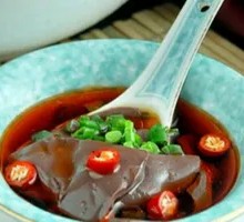 Spicy and Sour Blood Soup