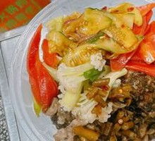Two Meat and Two Vegetables Stir-Fry Box Lunch