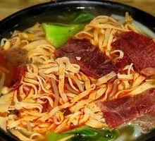 Spicy Pickled Pepper Squid Rice Noodles