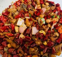 Spicy Pork Intestines Chicken