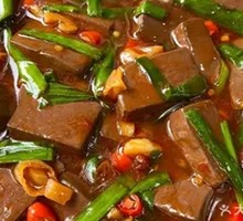 Sichuan-style Duck Blood with Pickled Chili