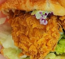 Spicy Chicken Leg Chinese Burger