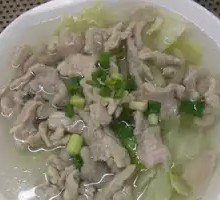 黄瓜肉片汤