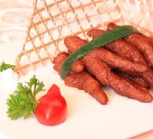 Braised Chicken Feet with Tiger Skin