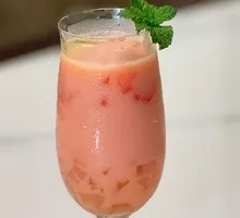 Watermelon Coconut Popping Bubbles Iced Smoothie
