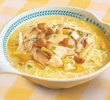 Warming Mushroom Chicken Noodle Soup