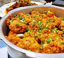 Steamed Three Delicacies with Rice Flour