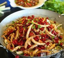 Spicy Squid Tips in Dry Pot