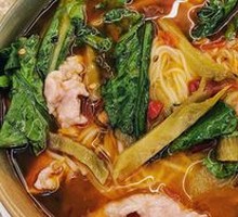 Pickled Chili and Sour Cabbage with Pork Strips