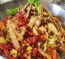 Dry Pot Squid Tentacles