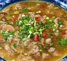 Boiled Sour Cabbage with Pork Shreds Rice