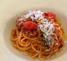 Creamy Tomato Meat Sauce Pasta