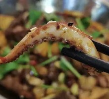 Spicy Squid Tentacles in Dry Pot