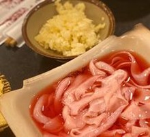 Raw Duck Intestine in Sauce
