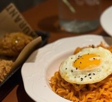 Milk Cheese Spicy Chicken Noodles