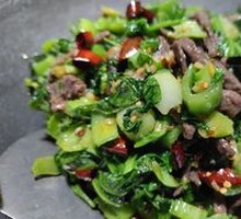 Green Vegetables with Beef