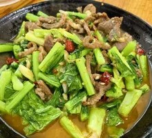 Green Vegetables with Beef