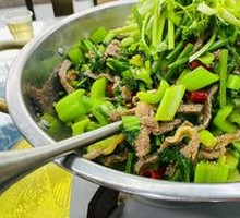 Green Vegetables with Beef