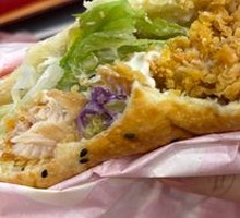 Spicy Chicken Leg Chinese Burger