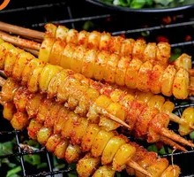 Skewered Corn Kernels