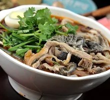 Red Lamb Offal Noodles Soup