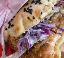 Spicy Chicken Leg Chinese Burger