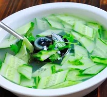 Cucumber and Century Egg Soup