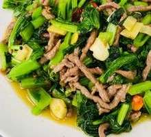 Green Vegetables with Beef