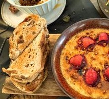 Raspberry Cold Foie Gras with Whole Wheat Baguette