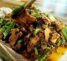 Pork Rib and Spicy Sliced Pork Stir-fry
