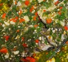 Cold-mixed crucian carp