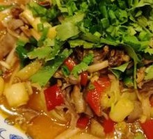 Chicken Offal with Mung Bean Noodles