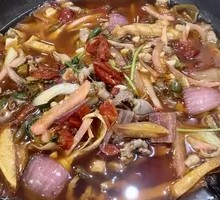 Signature Pickled Pepper Chicken Offal and Ox Tripe