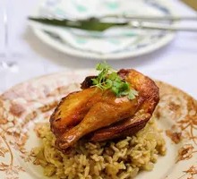 Spring Chicken Ginger Scallion Italian Rice