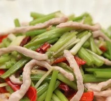 Celery and Pork Rice Bowl