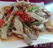 Bamboo Mushroom and Pork Slices