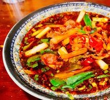 Spicy Pepper Chicken Offal Rice Noodles